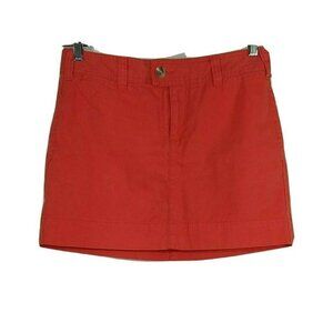 Gap Mini Favorite Khaki Skirt Women Size 4 Orange